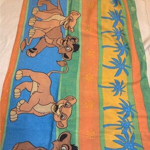 Vintage Lion King Simbas Pride flag twin flat sheet
